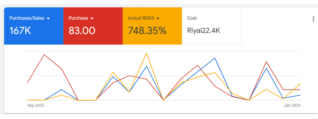 Screenshot from Google Ads